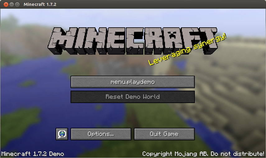 Download the Minecraft demo