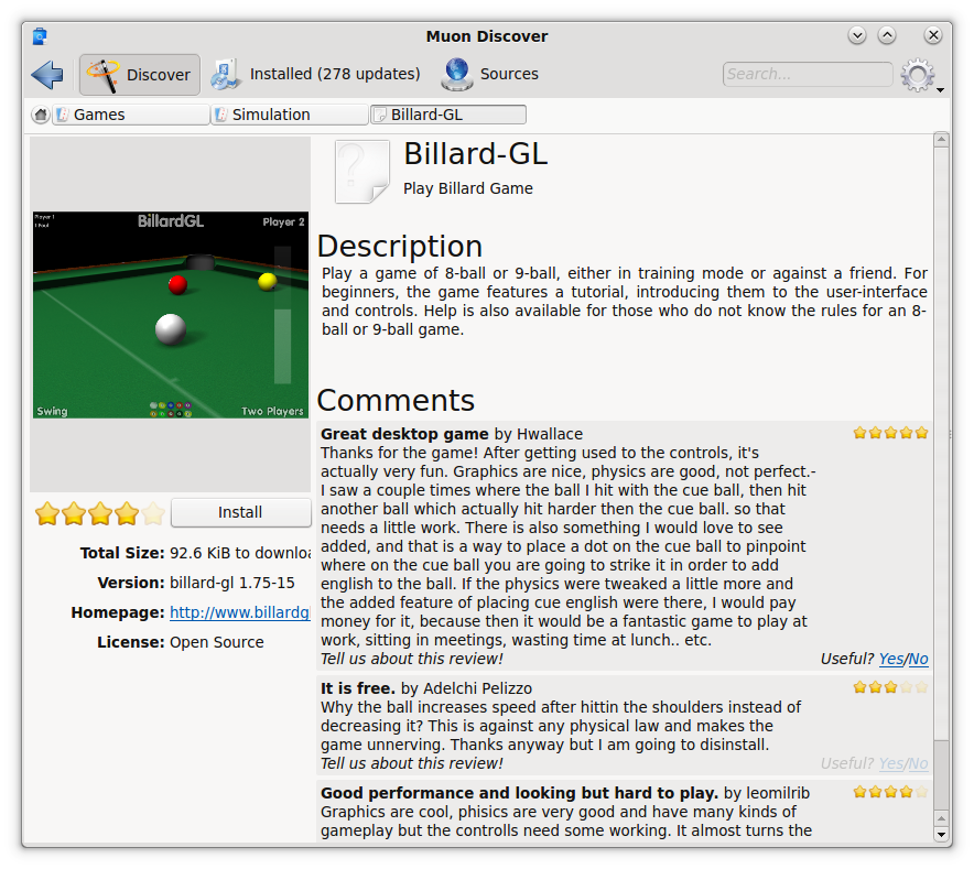 BillardGL Portable - Download